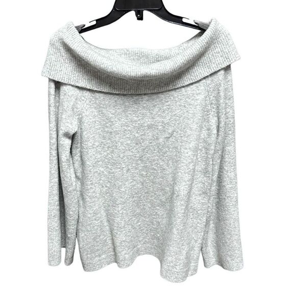 Gray Women’s Bell Sleeve Cowl Neck Sweater Size Medium - Picture 1 of 6